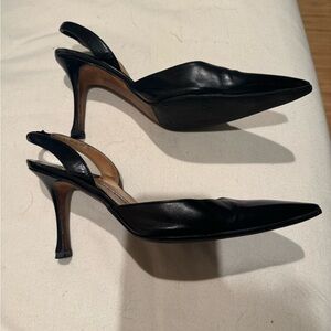 Manolo Blahnik Carolyne 36.5 black leather
